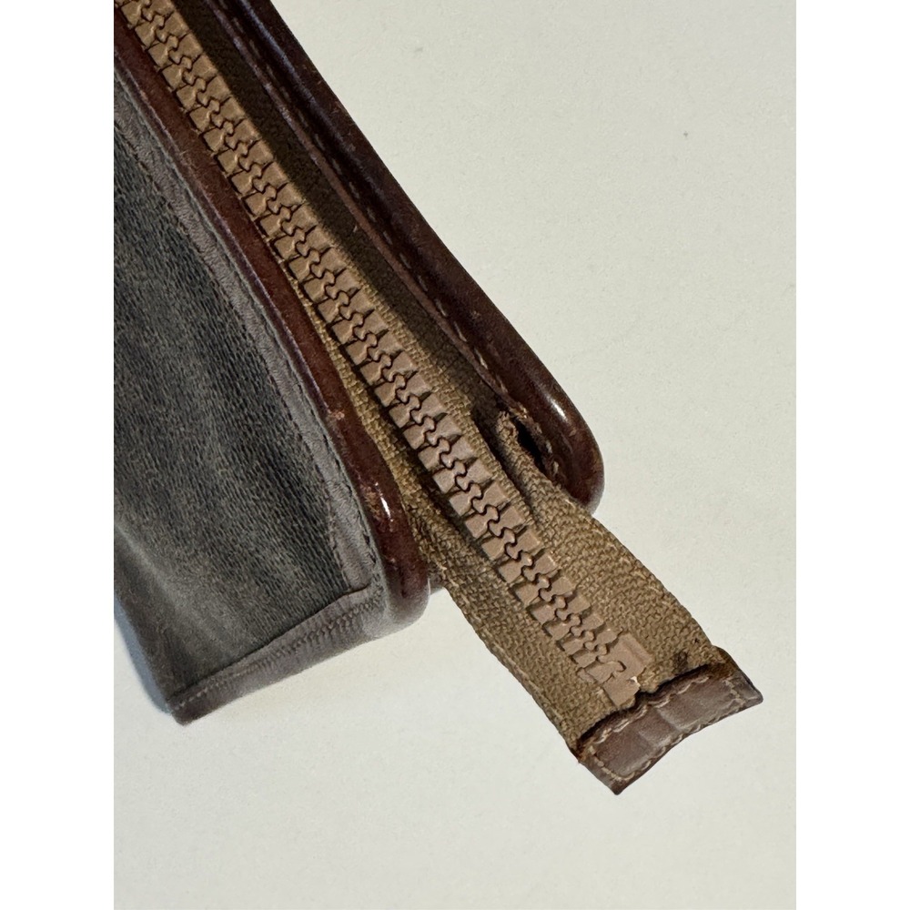 CELINE Triomphe Macadam Leather Clutch Cosmetics Travel Bag Italy Authentic - Picture 7 of 16